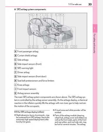 lexus ux 300h 2024-2025 owners manual